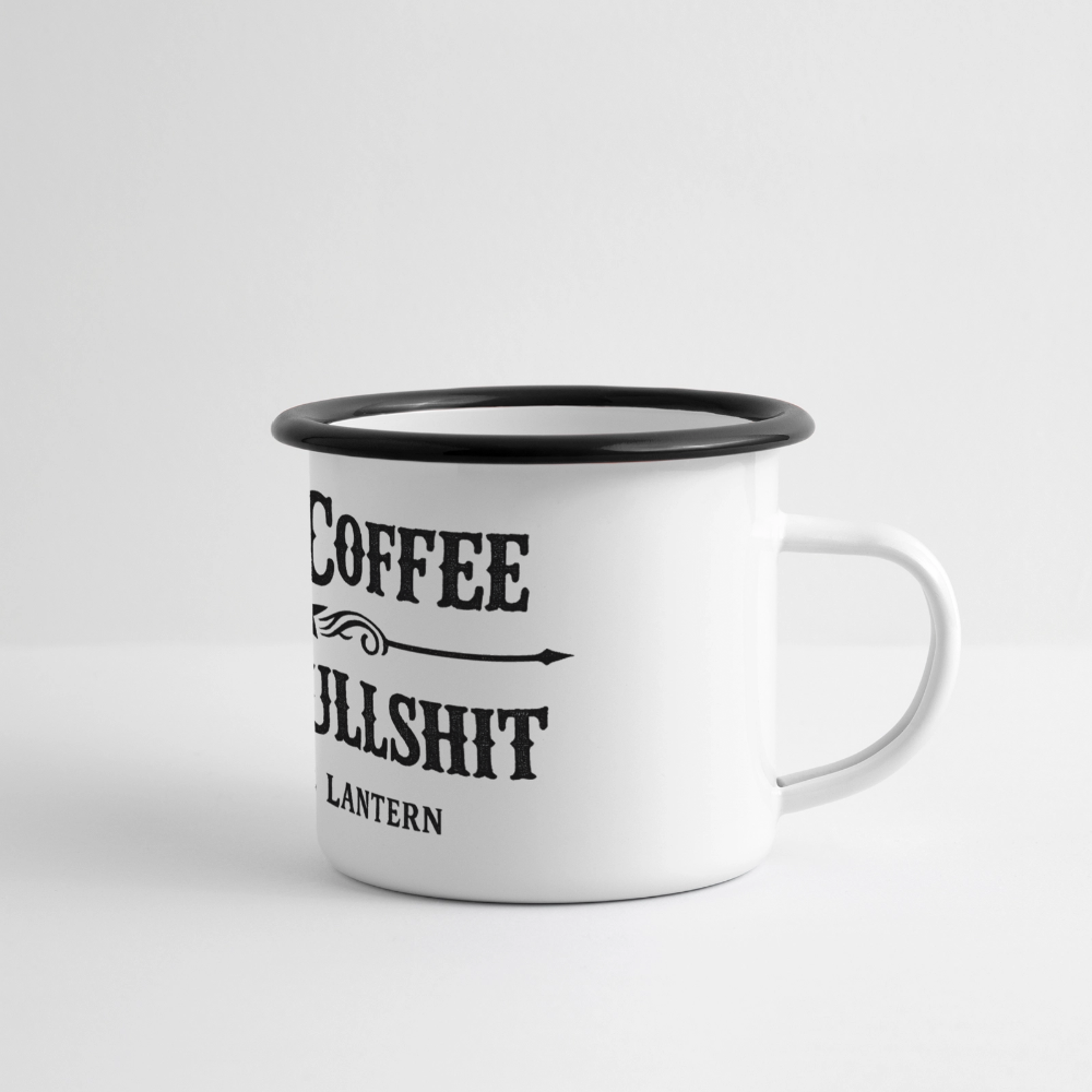 First Coffee, Then Bullshit – Blackbone Lantern Mug - white/black