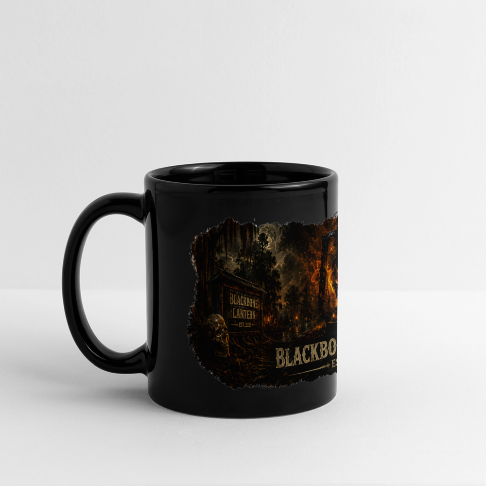 Blackbone Lantern – Swampfire Panoramic Mug - black