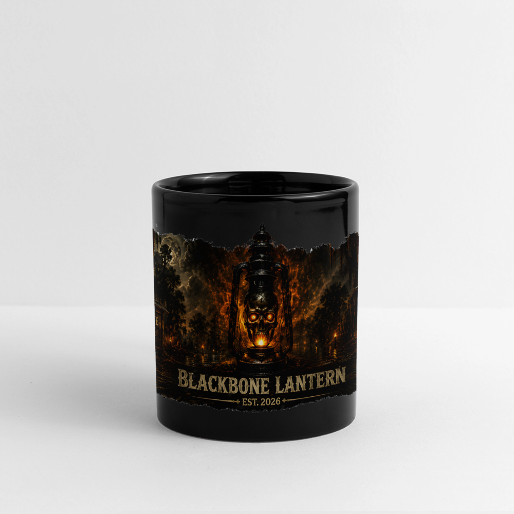 Blackbone Lantern – Swampfire Panoramic Mug - black