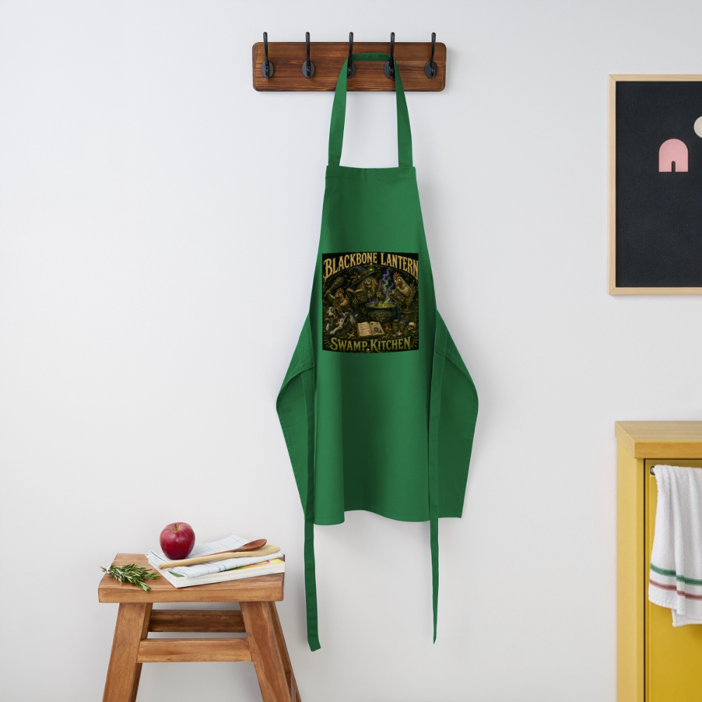 Blackbone Lantern – Swamp Kitchen Apron - green